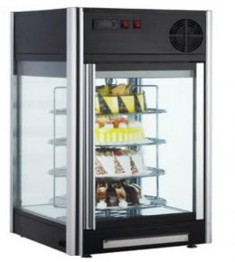 VITRINA PASTELERA GIRATORIA CIRCULAR SOBREMESA KVSC-108L INDUSTRIAL CENTER