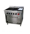 COCINA INDUSTRIAL 4 PLATOS 300x300MM CON CHURRASQUERA
